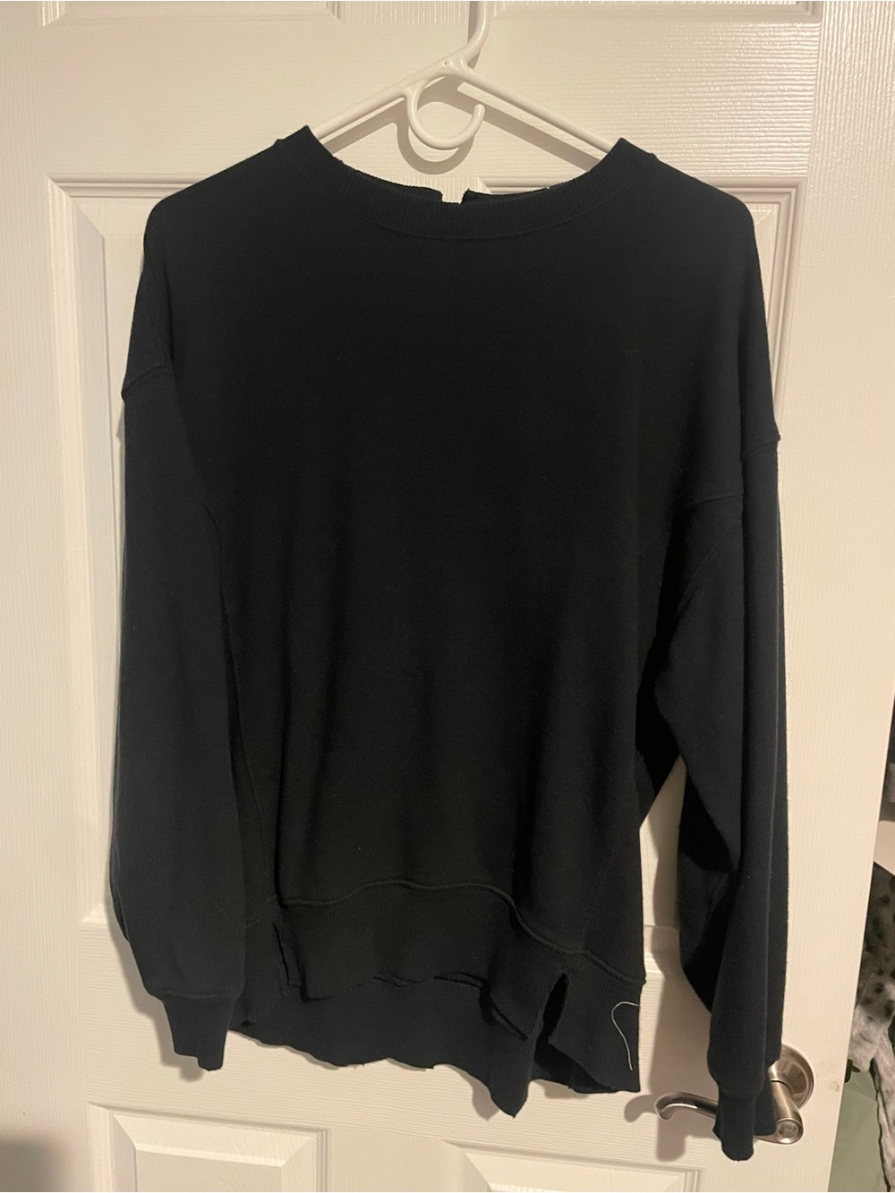 aerie Black Pullover Sweatshirt
